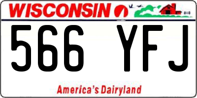 WI license plate 566YFJ