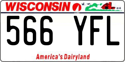 WI license plate 566YFL