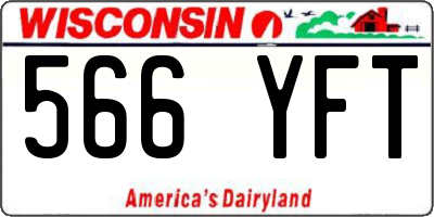 WI license plate 566YFT