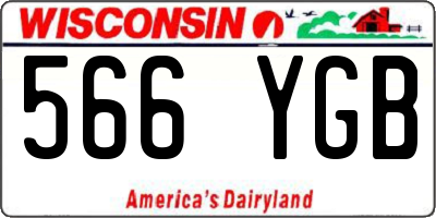 WI license plate 566YGB