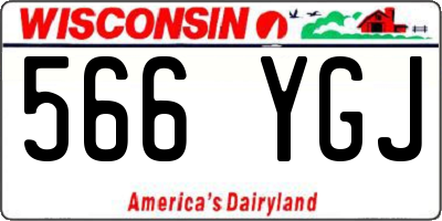 WI license plate 566YGJ