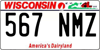 WI license plate 567NMZ