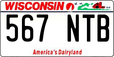 WI license plate 567NTB