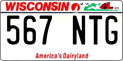 WI license plate 567NTG