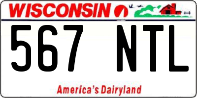 WI license plate 567NTL