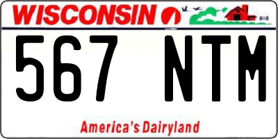 WI license plate 567NTM