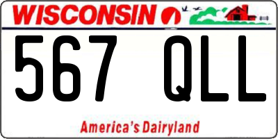 WI license plate 567QLL