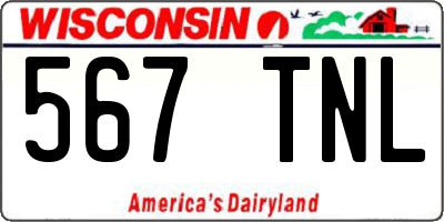 WI license plate 567TNL