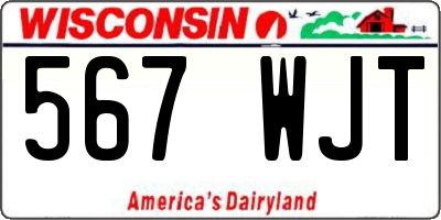 WI license plate 567WJT