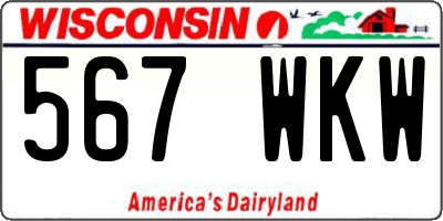 WI license plate 567WKW