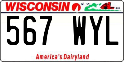 WI license plate 567WYL