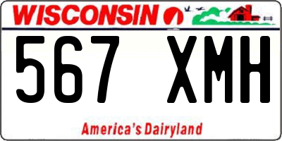 WI license plate 567XMH