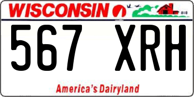 WI license plate 567XRH