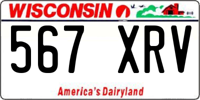 WI license plate 567XRV
