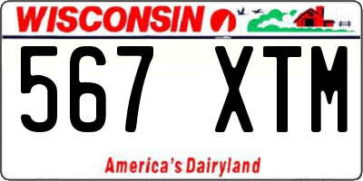 WI license plate 567XTM
