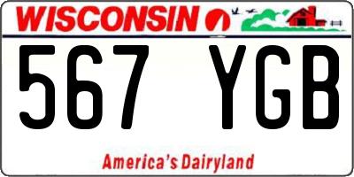 WI license plate 567YGB