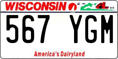 WI license plate 567YGM
