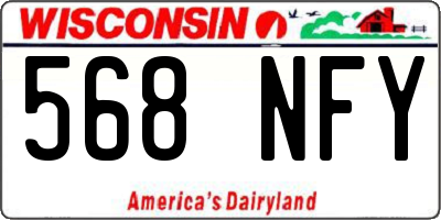 WI license plate 568NFY