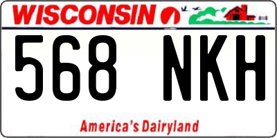 WI license plate 568NKH