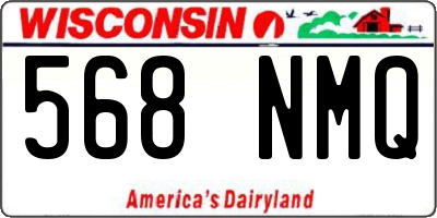WI license plate 568NMQ