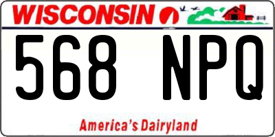 WI license plate 568NPQ