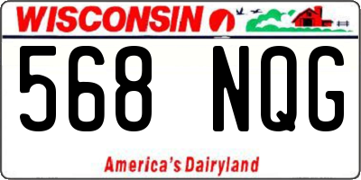 WI license plate 568NQG