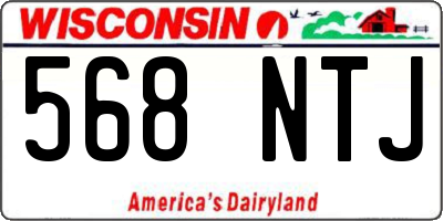 WI license plate 568NTJ