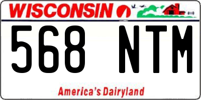 WI license plate 568NTM