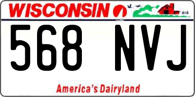 WI license plate 568NVJ