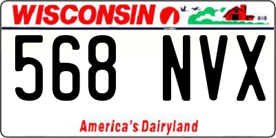 WI license plate 568NVX