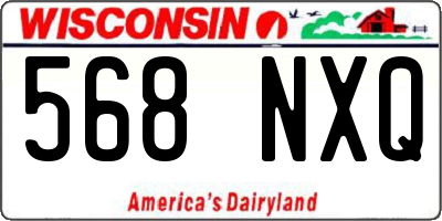 WI license plate 568NXQ