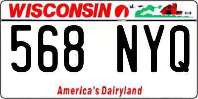 WI license plate 568NYQ