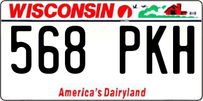 WI license plate 568PKH