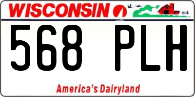 WI license plate 568PLH