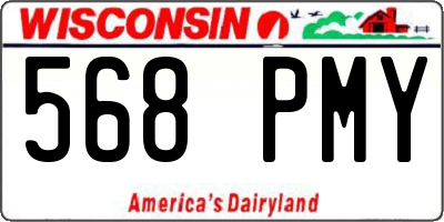 WI license plate 568PMY