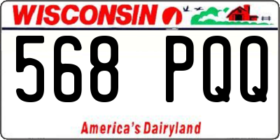 WI license plate 568PQQ