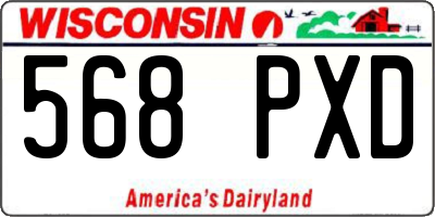 WI license plate 568PXD