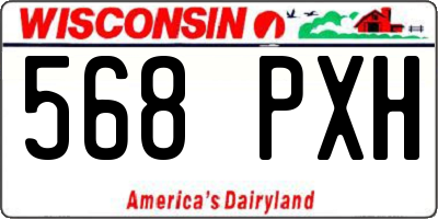 WI license plate 568PXH