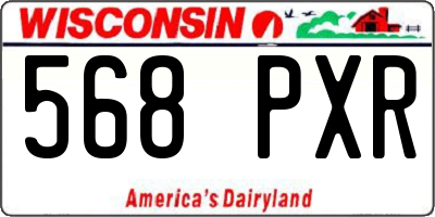 WI license plate 568PXR
