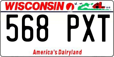 WI license plate 568PXT