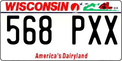 WI license plate 568PXX