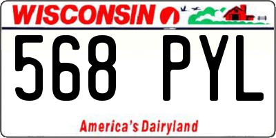 WI license plate 568PYL