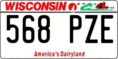 WI license plate 568PZE