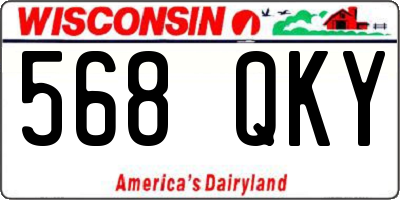 WI license plate 568QKY