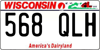 WI license plate 568QLH