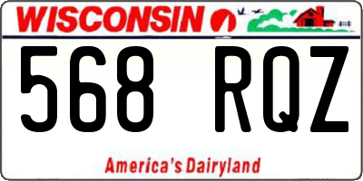 WI license plate 568RQZ