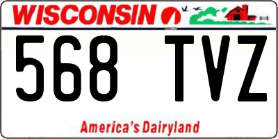 WI license plate 568TVZ