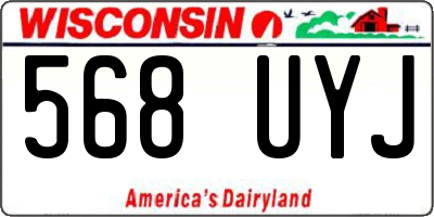 WI license plate 568UYJ