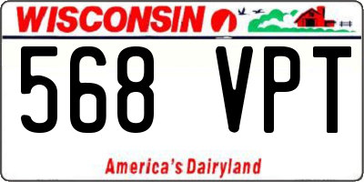 WI license plate 568VPT