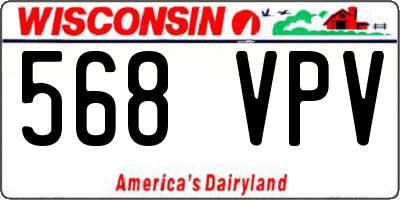 WI license plate 568VPV